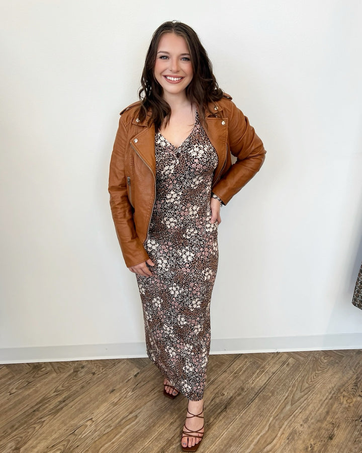 Tatianna Long Sleeve Floral Midi Dress