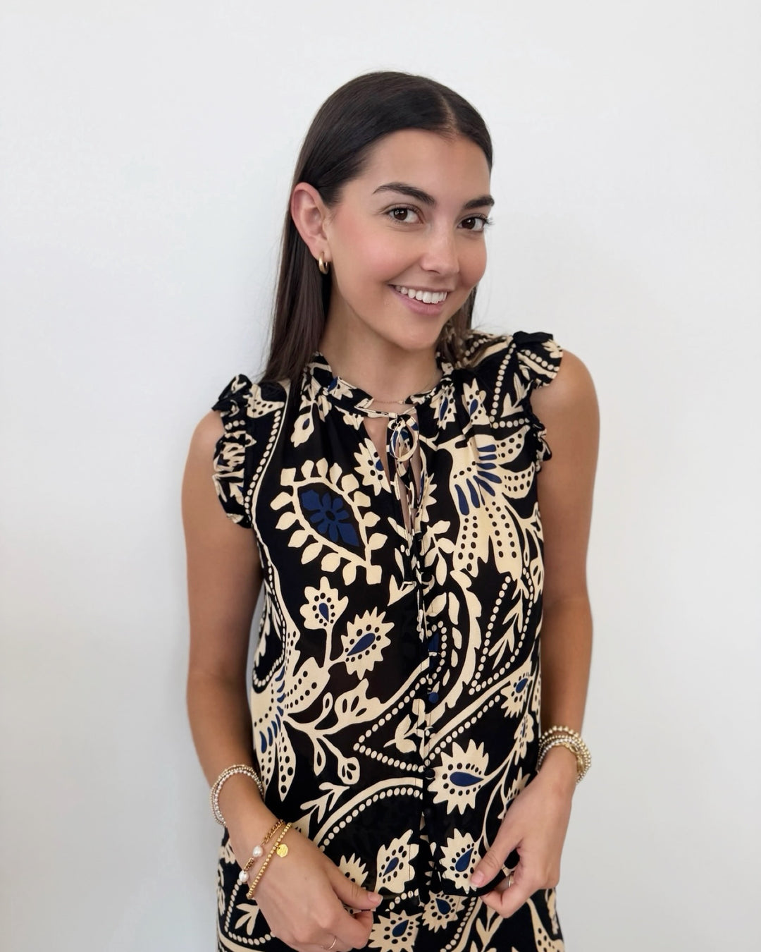 Sanctuary Living It Best Button Up Top