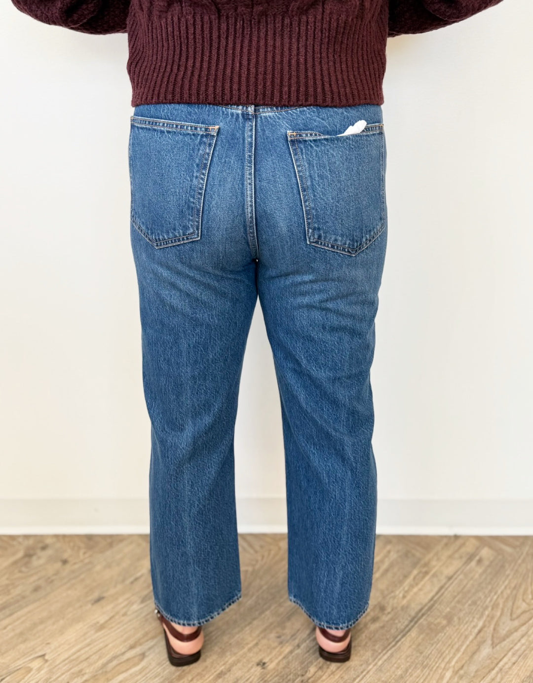 Evans Cropped Straight Leg Denim