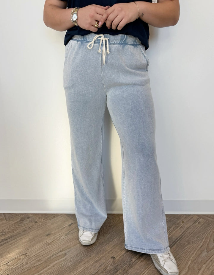 Pippa Knit Wide Leg Sweatpants