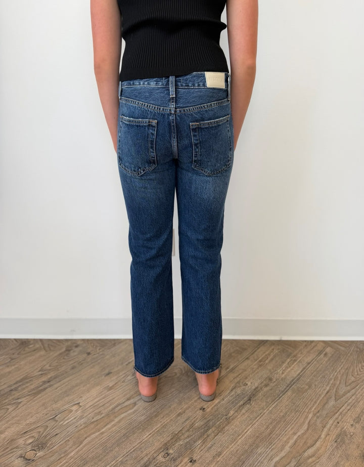Pistola Issa Mid Rise Relaxed Straight Leg Denim