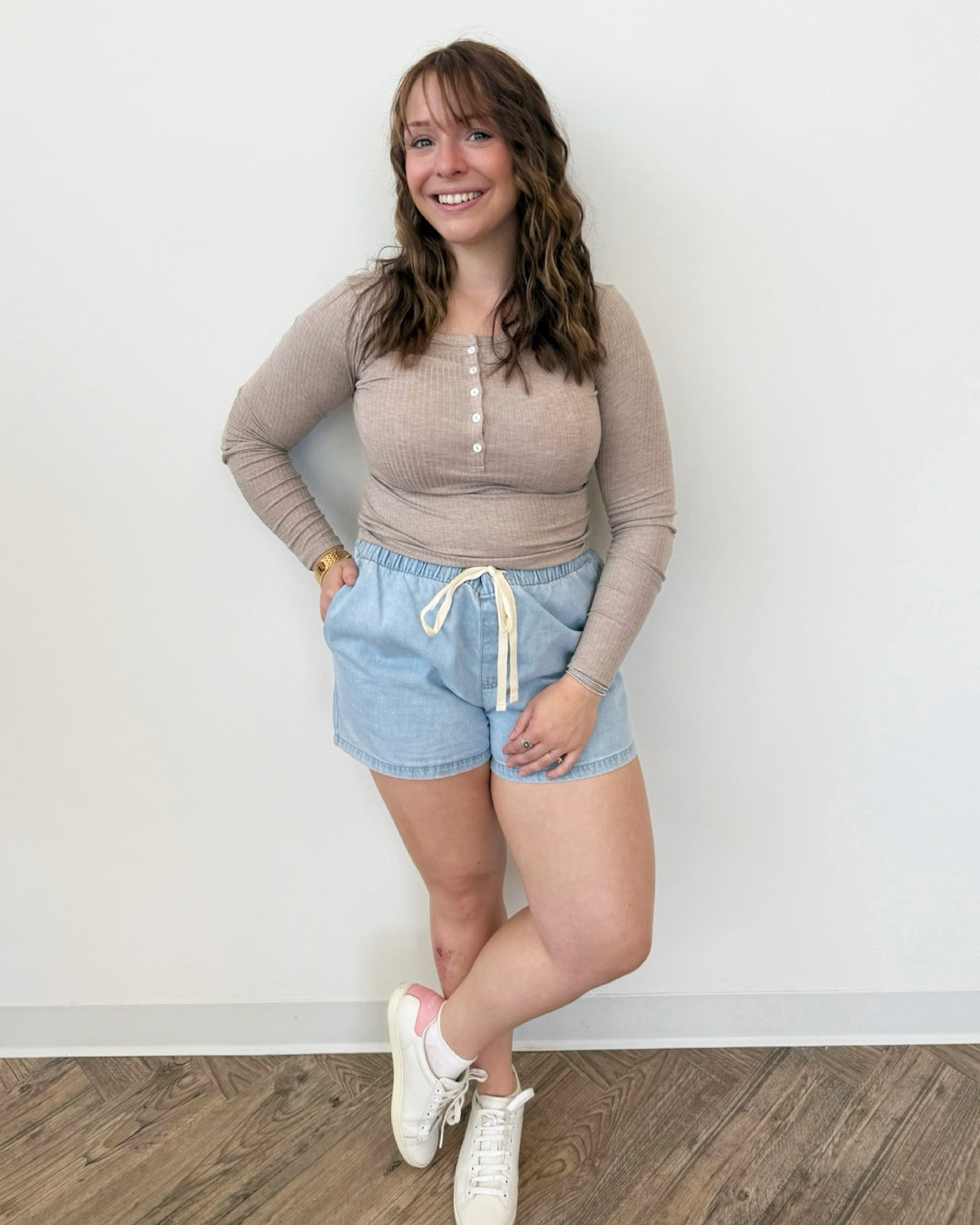 Z Supply Just Right Rib Long Sleeve Top