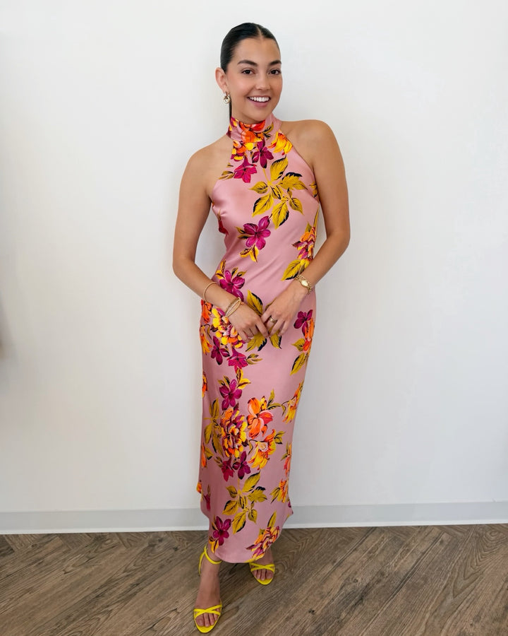 Steve Madden Lara Maxi Dress in Tropical Floral Print