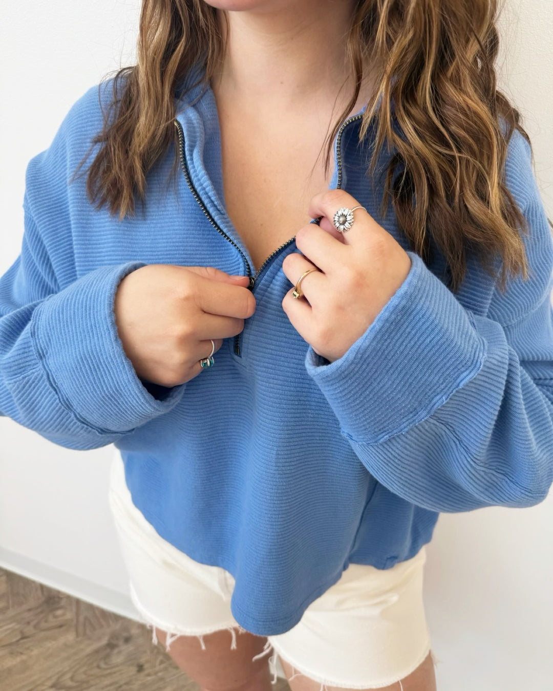 Free People Celeste Quarter Zip