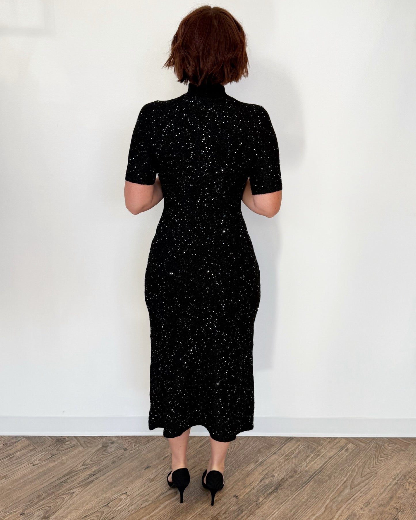 Gillian Sequined Knit Dress