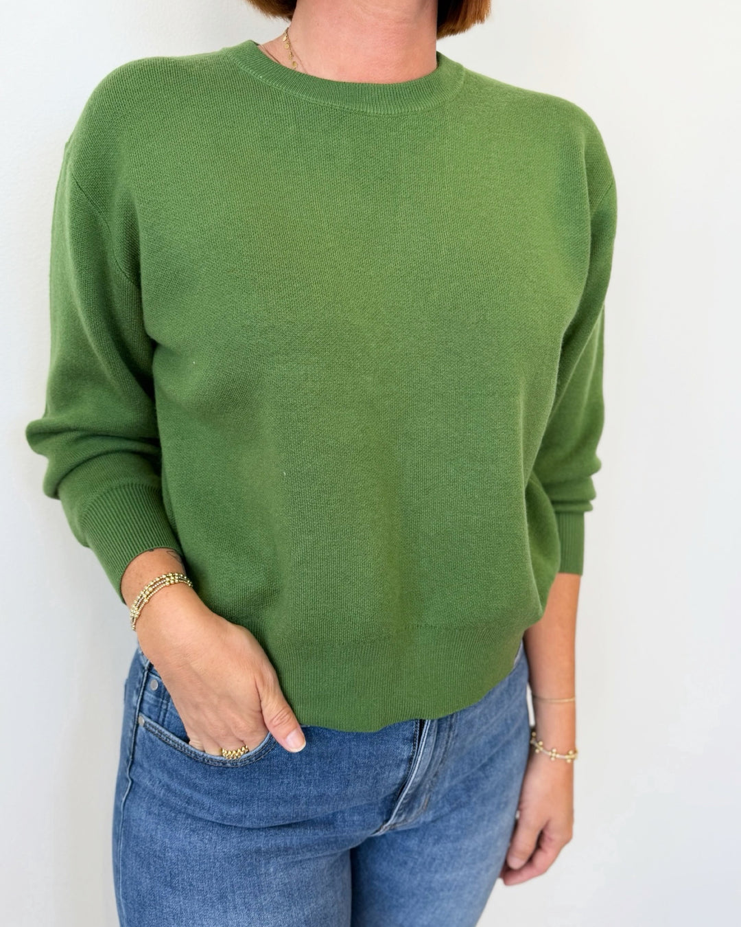Plamedi Long Sleeve Knit with Crossover Back