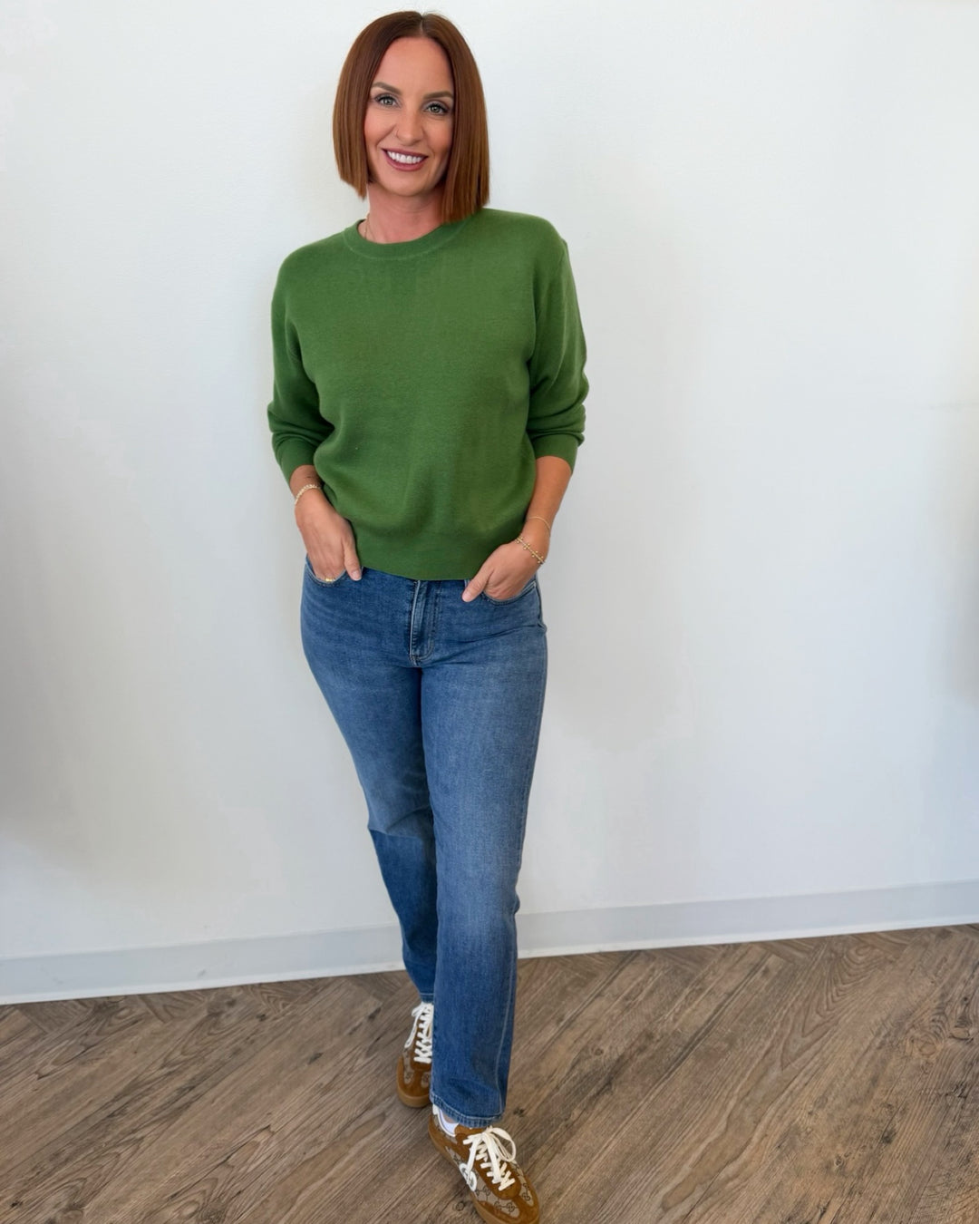 Plamedi Long Sleeve Knit with Crossover Back