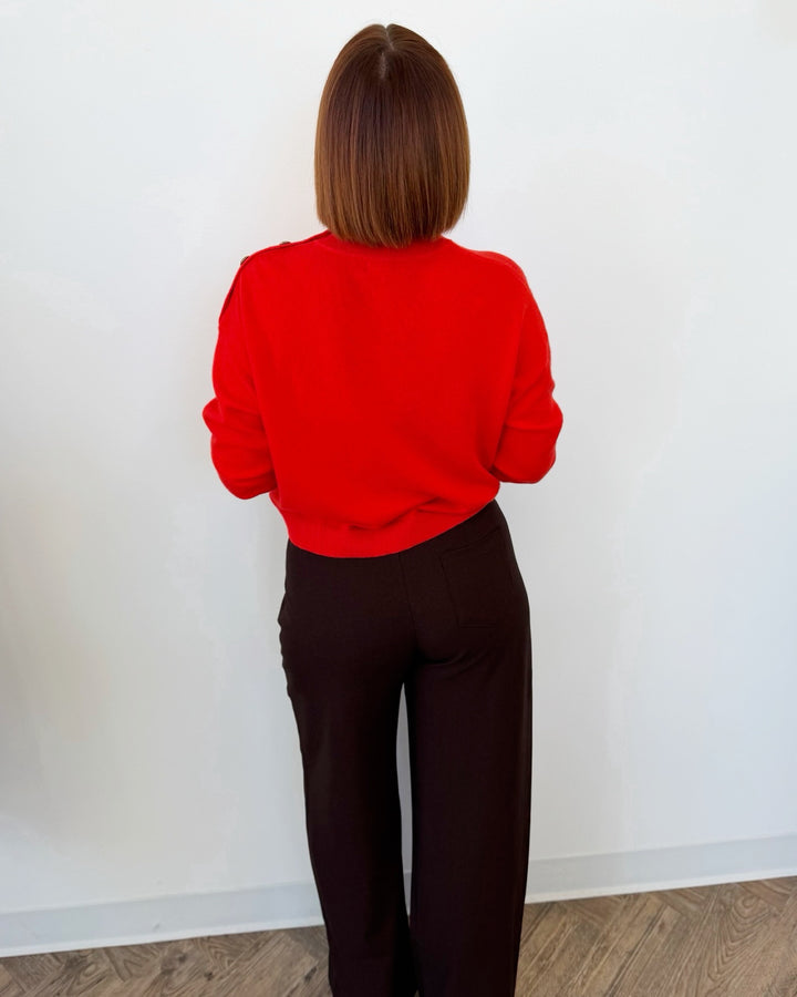 Pachi Long Sleeve Knit with Button Detail