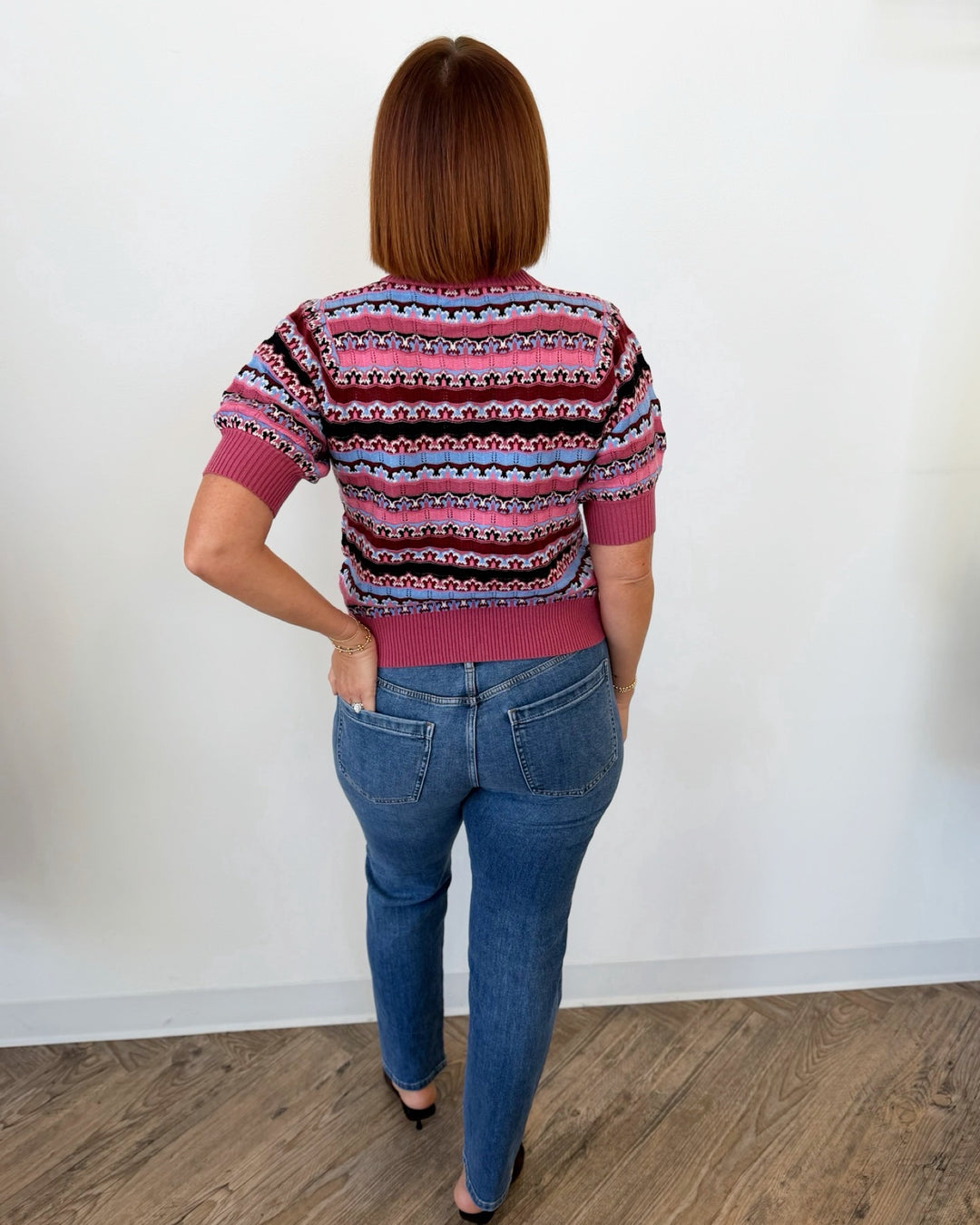 Gemoni Jacquard Knit Cardigan
