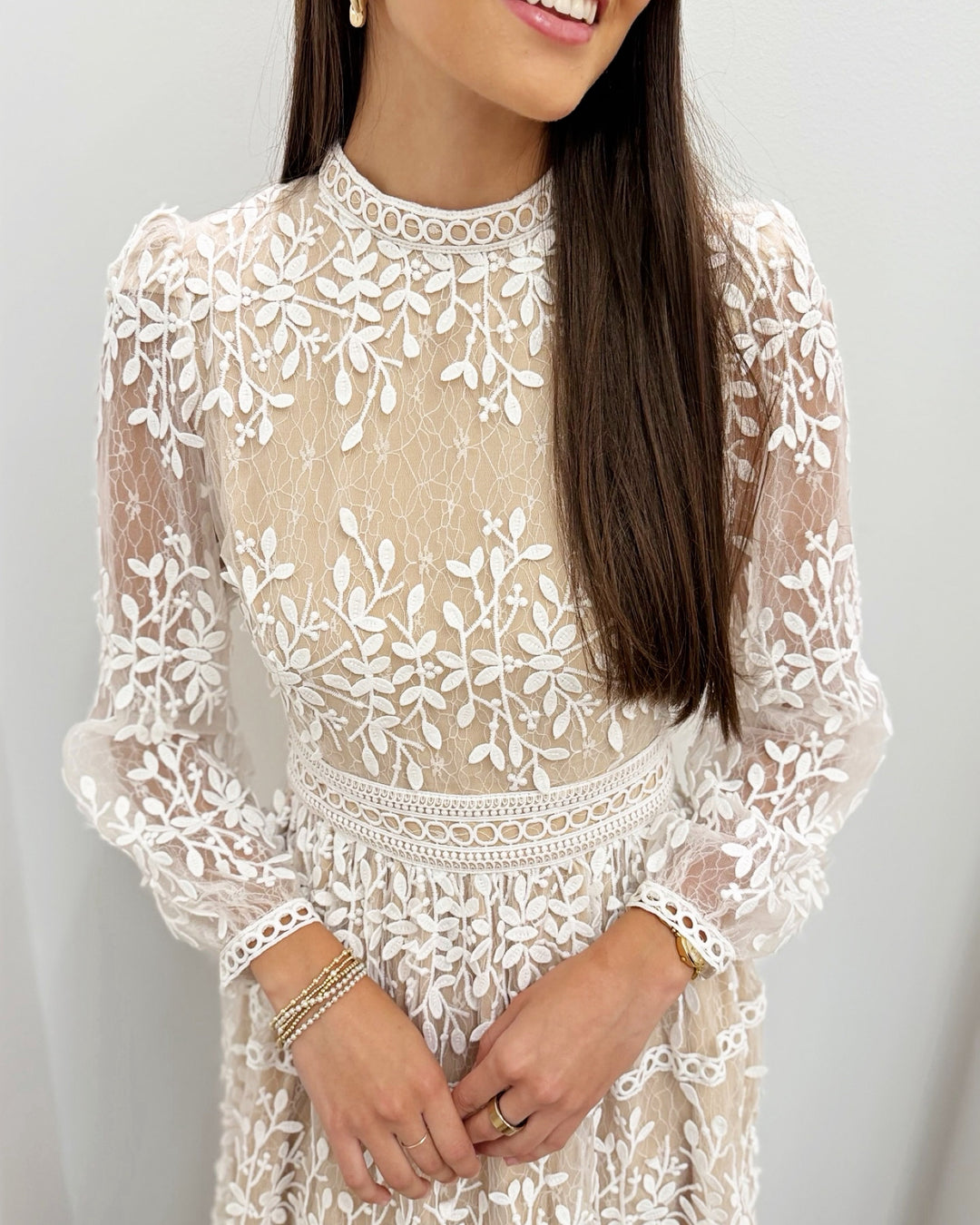 Florence Embroidered Midi Dress