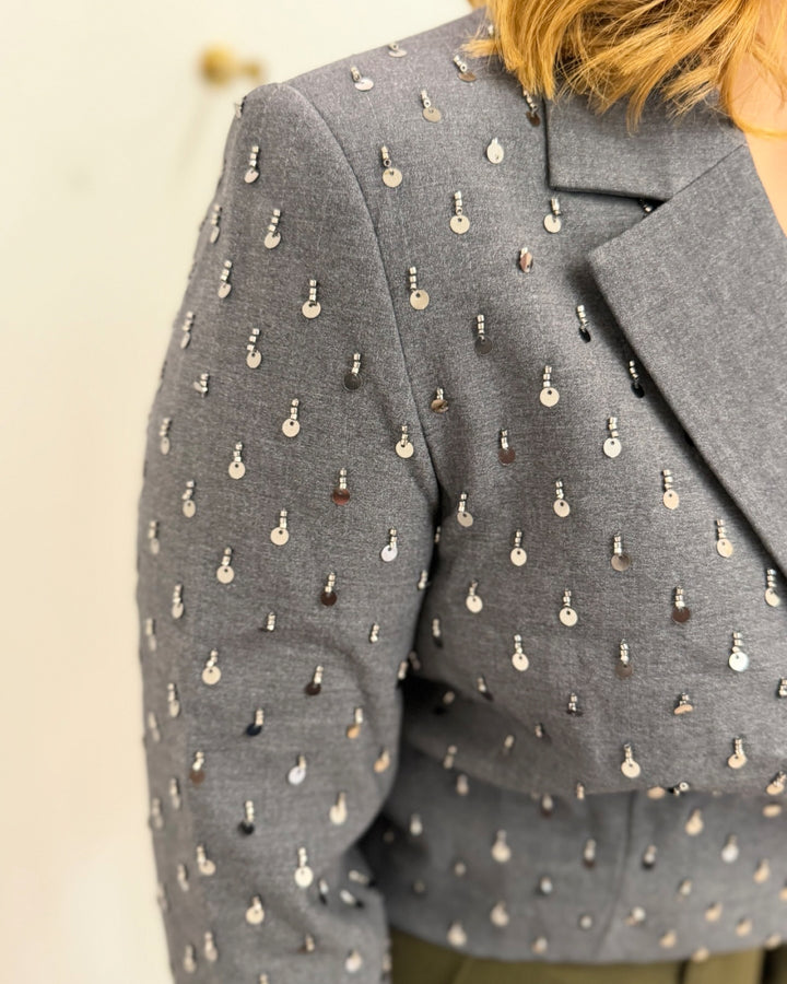 Cipri Embellished Cropped Blazer