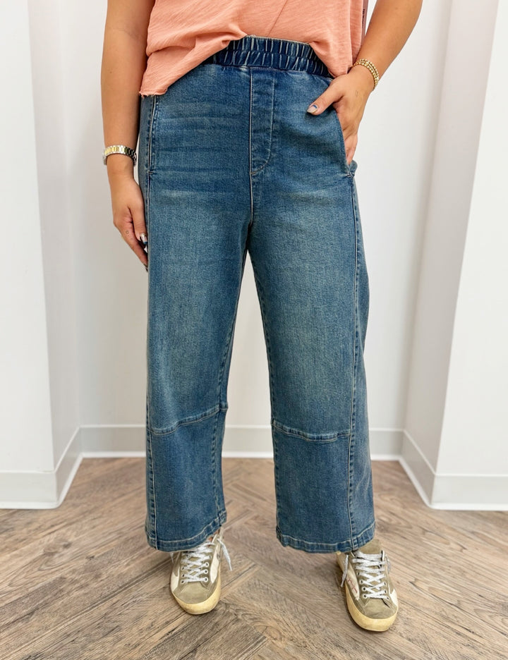 Dear John Della High Rise Pull on Jean with Tapered Leg