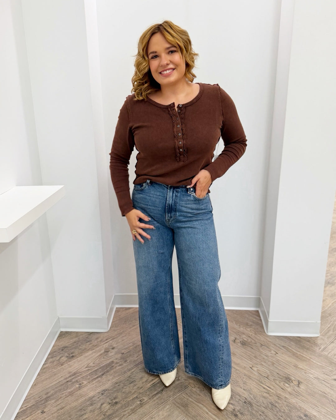 Dear John Edie Long Sleeve Top