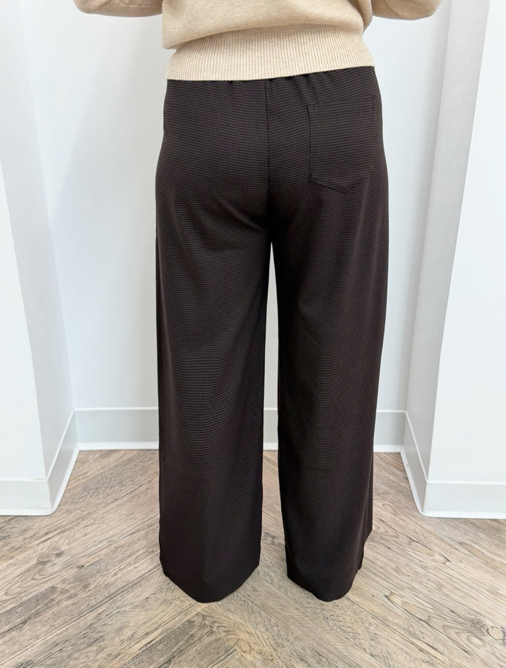 Jet Wide Leg Checked Trouser