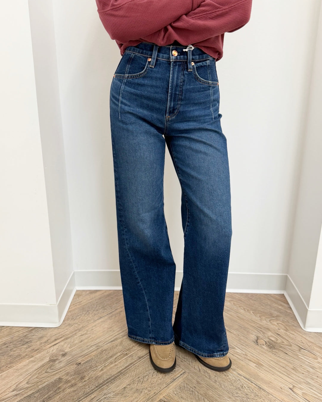 Pistola Kyra High Rise Bowed Wide Leg
