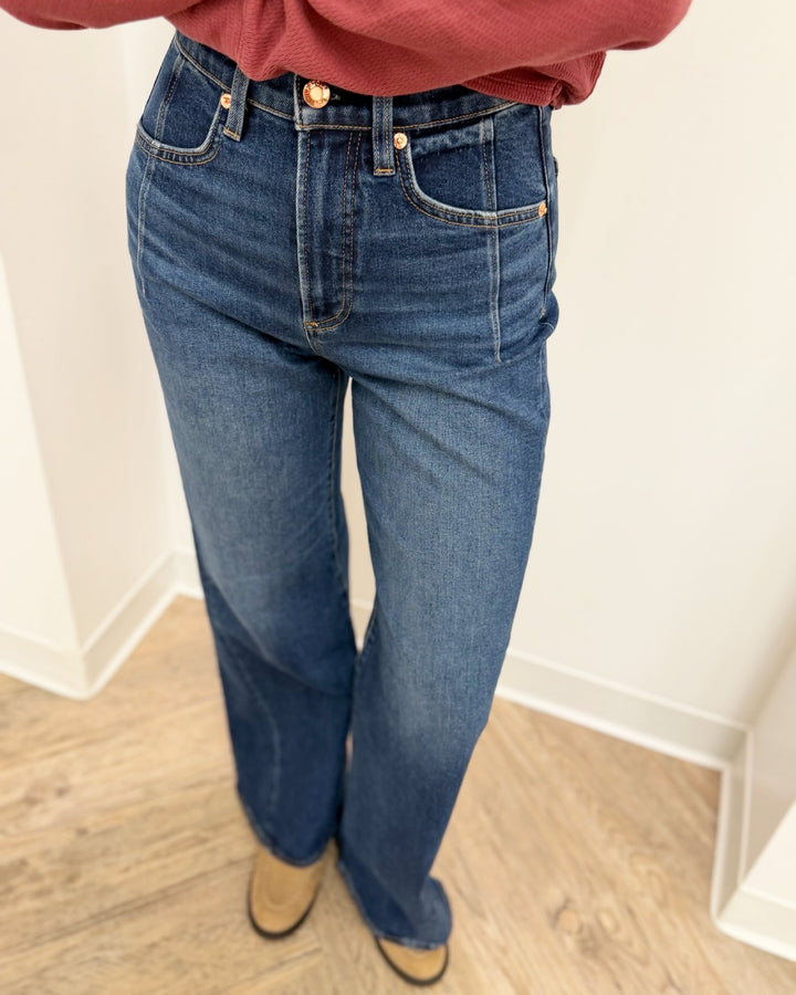 Pistola Kyra High Rise Bowed Wide Leg