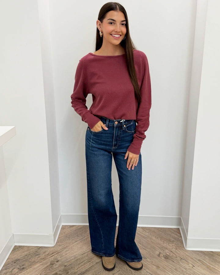 Pistola Kyra High Rise Bowed Wide Leg