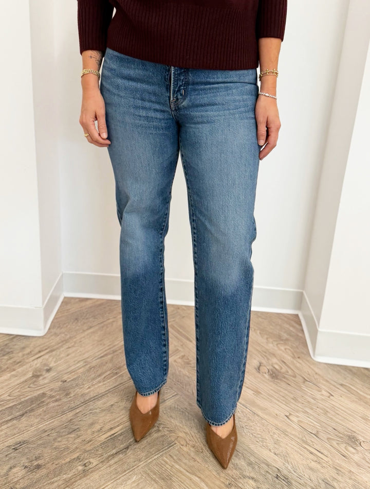 Pistola Cassie Super High Rise Straight Leg Jean