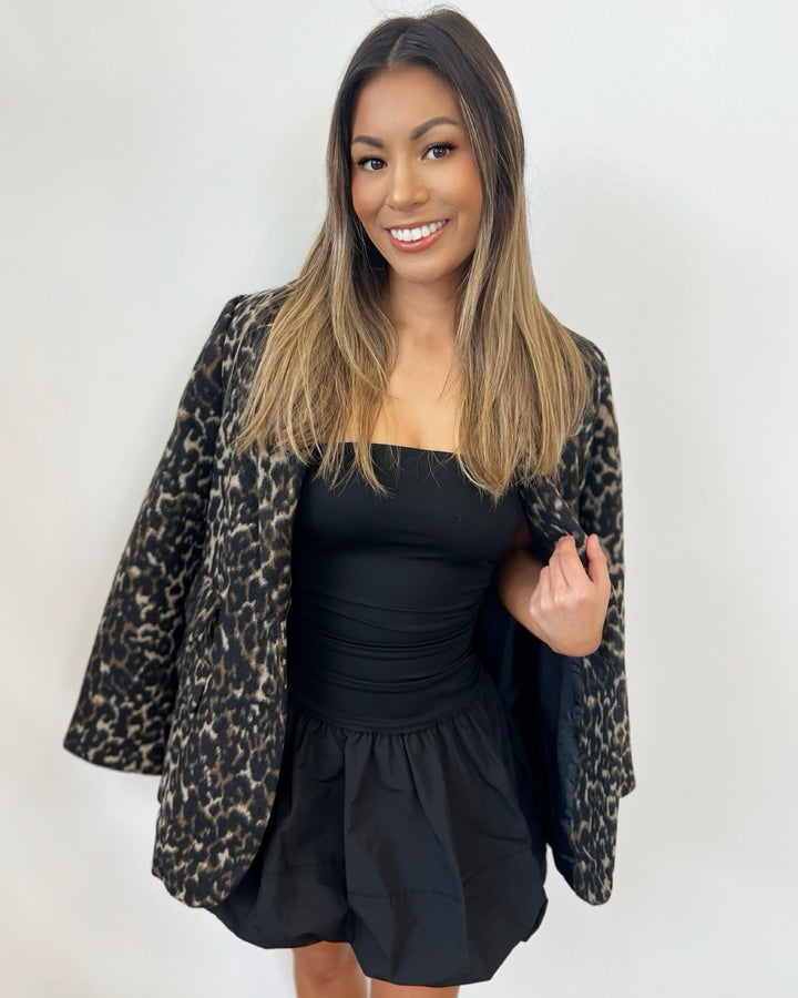 Tessie Strapless Mini Dress with Bubble Hem
