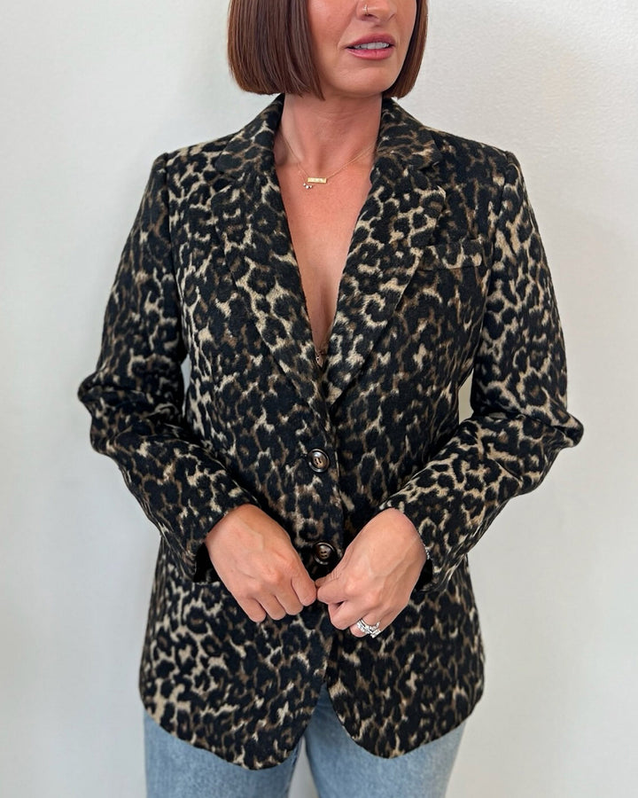 Turner Animal Print Blazer