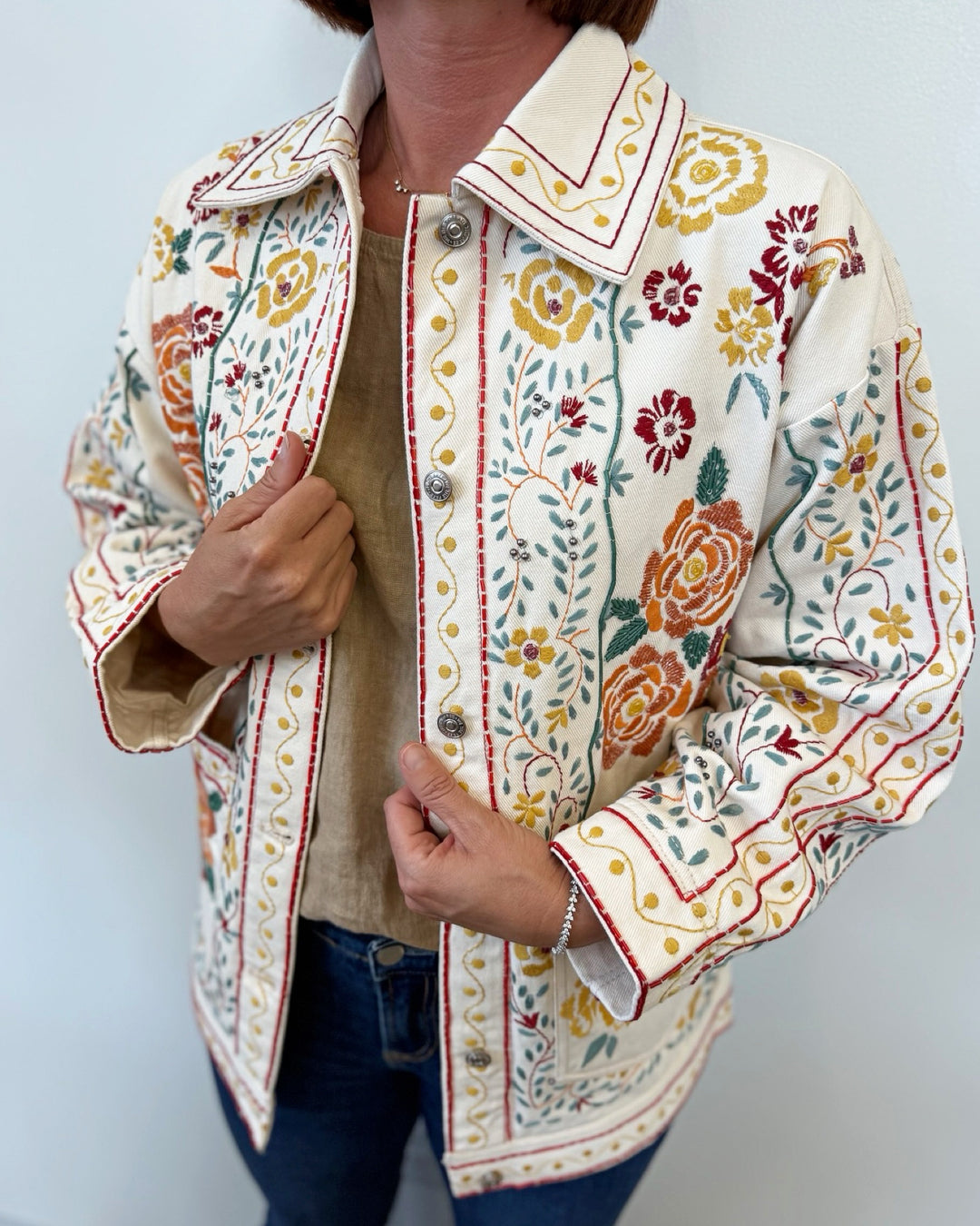 Edna Floral Printed Jacket