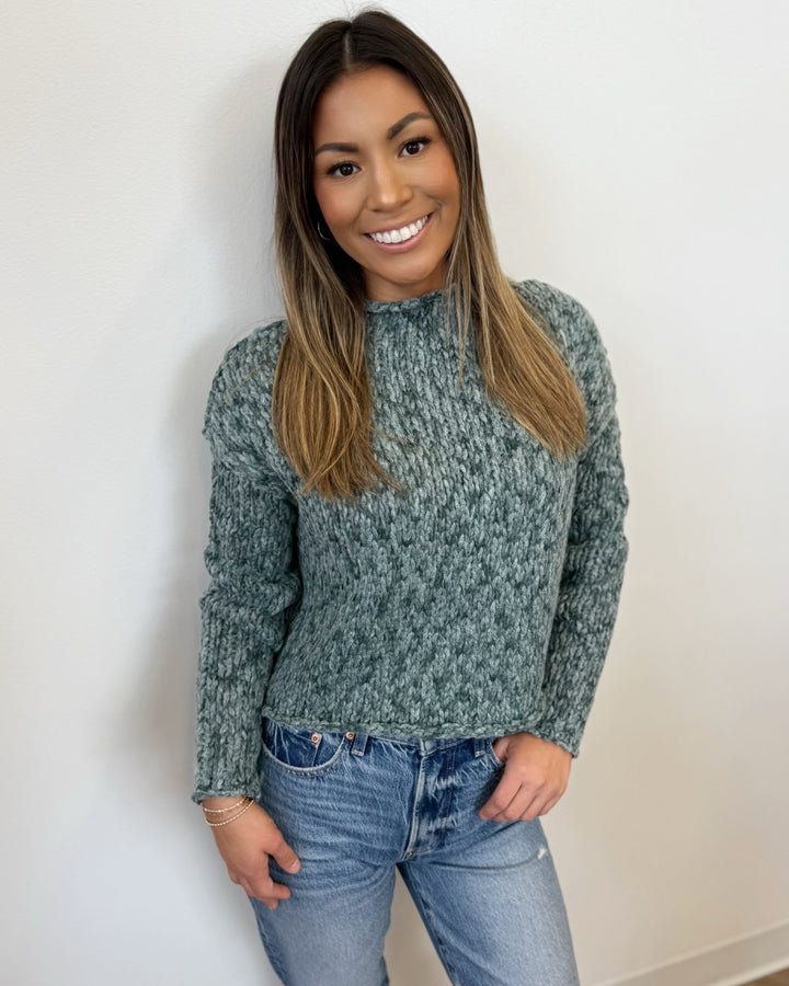 Lazarus Relaxed Mock Neck Sweater
