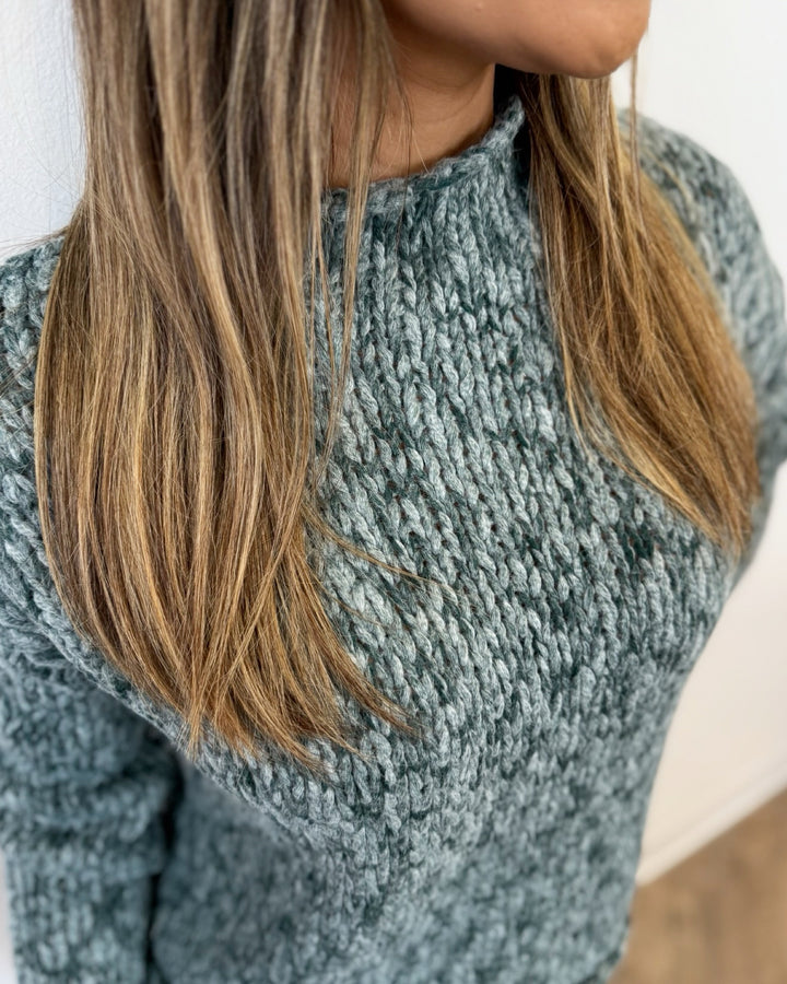 Lazarus Relaxed Mock Neck Sweater