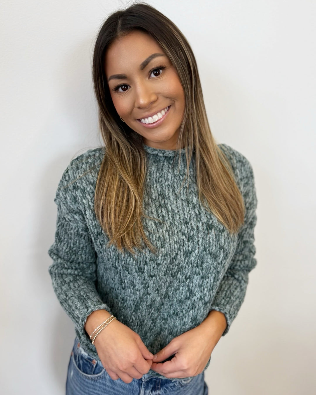 Lazarus Relaxed Mock Neck Sweater