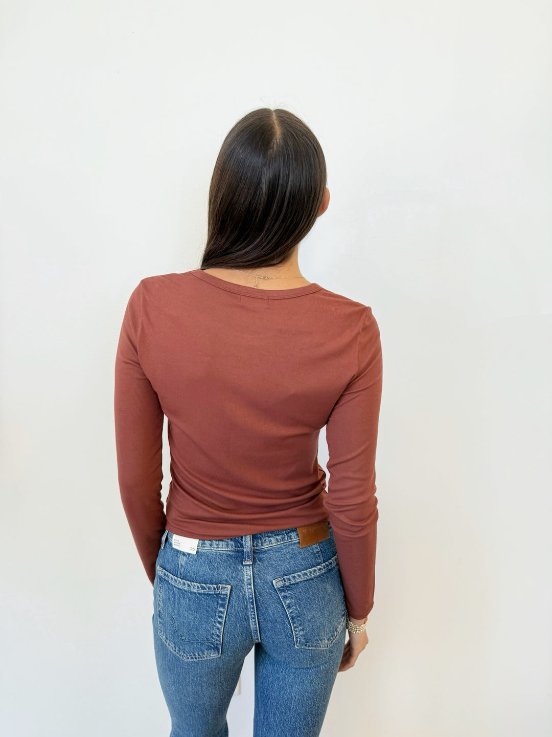 Z Supply Second Skin Crew Long Sleeve Top