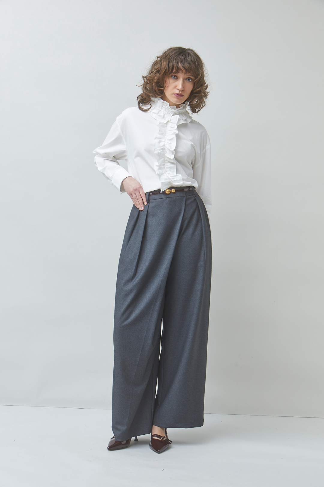 Jupiter High Rise Ultra Wide Leg Knit Trouser