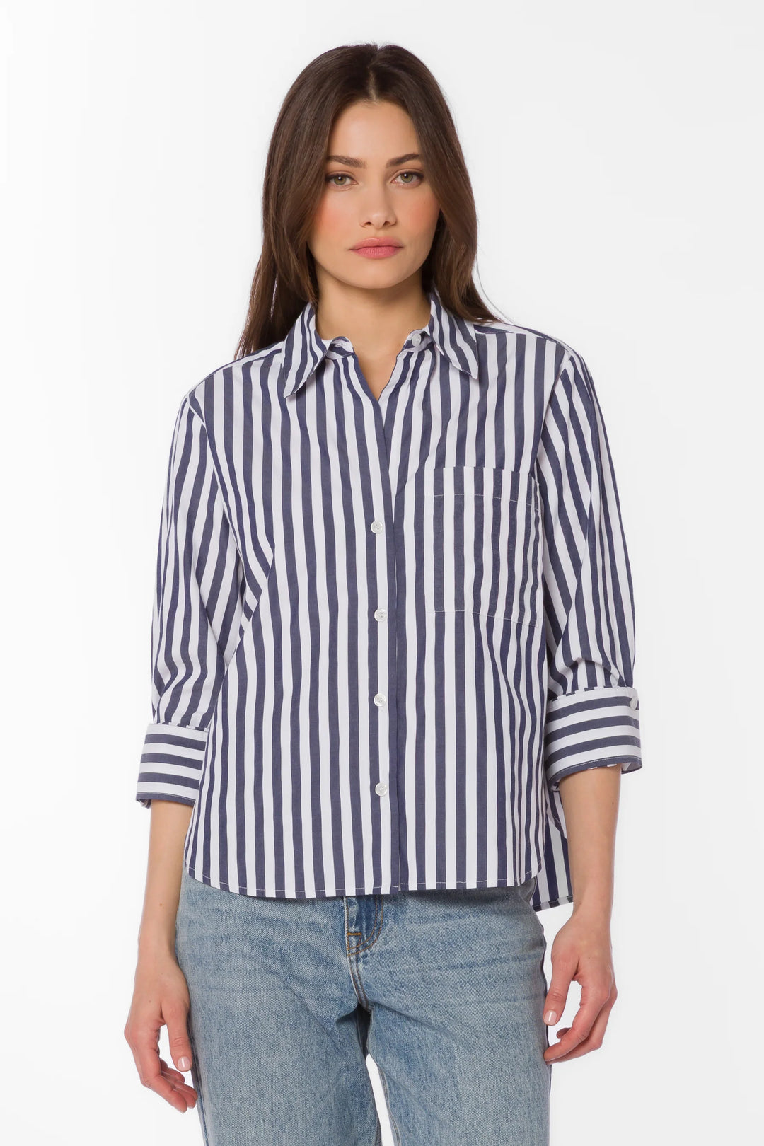Valencia Stripe Button Down Shirt