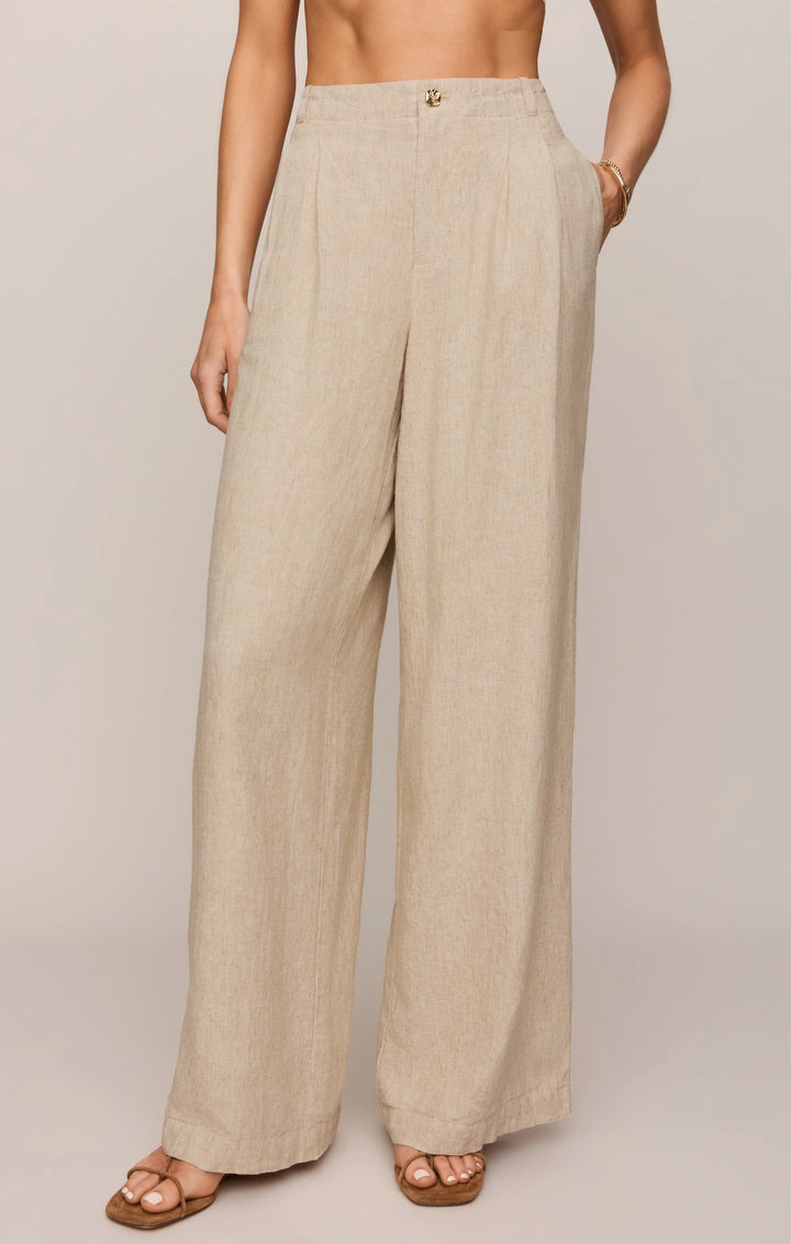 Z Supply Magnolia Wide Leg Linen Trouser
