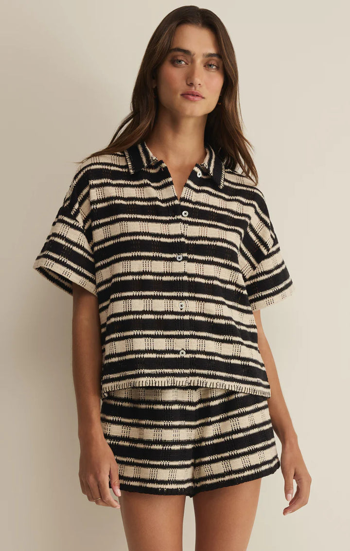 Z Supply Monaco Stripe Button Up