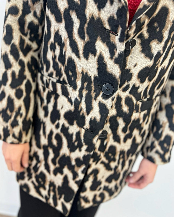 Addison Leopard Printed CoatJacket
