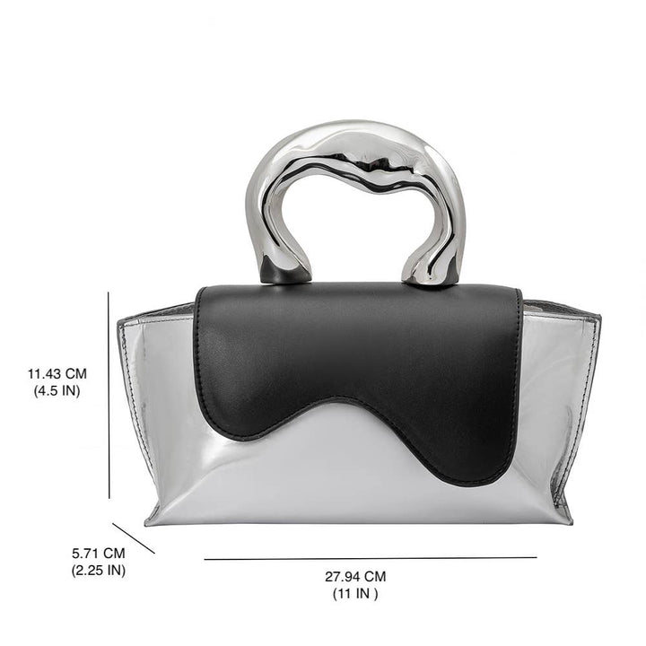 Akari Black Recycled Vegan Top Handle BagHand BagYN7725K