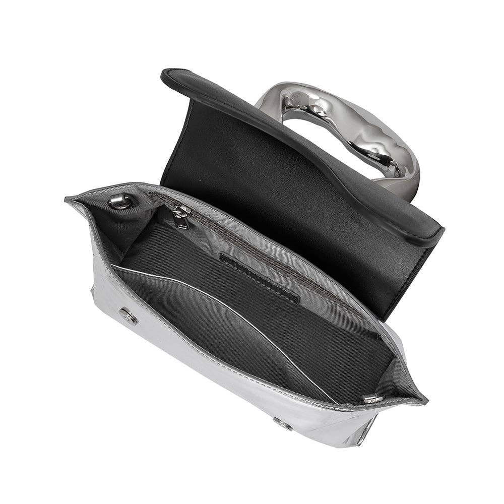 Akari Black Recycled Vegan Top Handle BagHand BagYN7725K