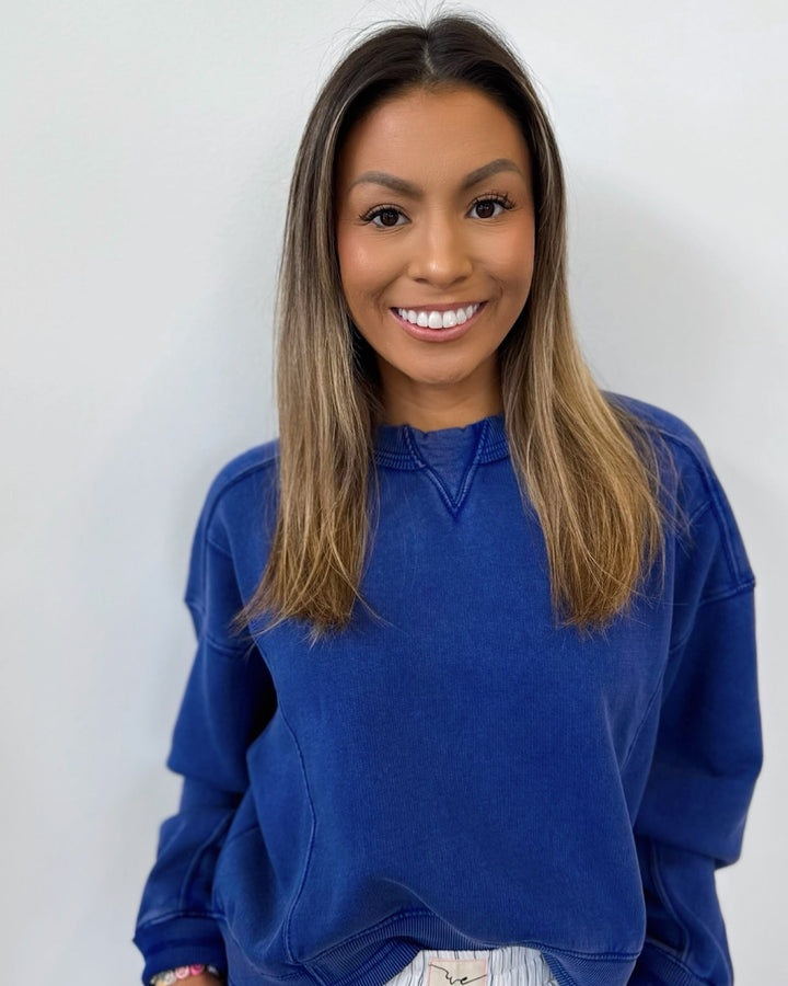 Alayna Long Sleeve Semi Cropped Pulloverpullover