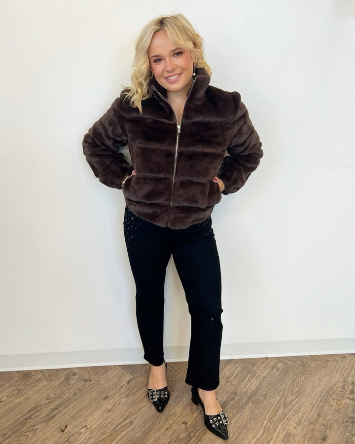 Amethyst Faux Fur JacketJacket