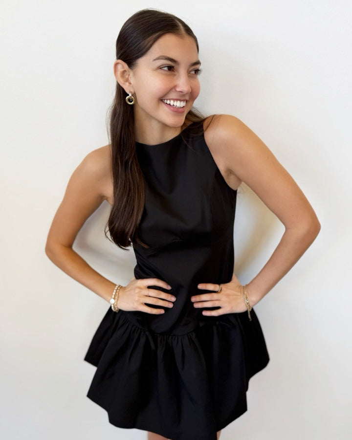 Amiri Sleeveless Mini Dress with Bow Detailmini dress