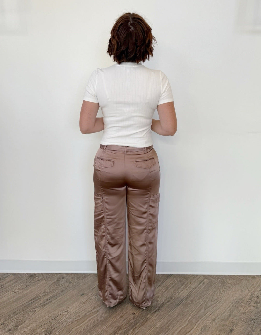 Angelina Rose Gold Cargo Pantscargo pant