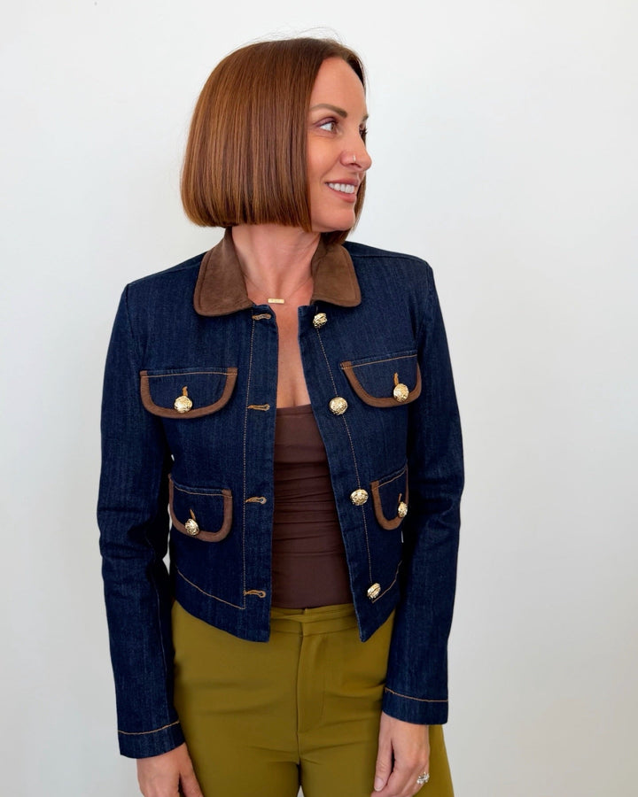 Annabelle Cropped Denim Jacketdenim jacket