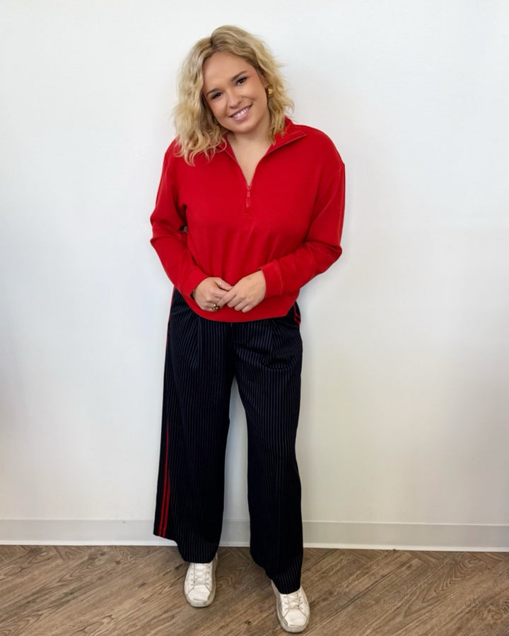 Annabelle Half Zip Long Sleeve TopLM8K80C9