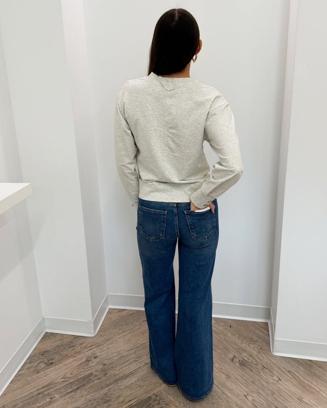 Arnelle Long Sleeve Pullover with Button Detaillong sleeve pullover