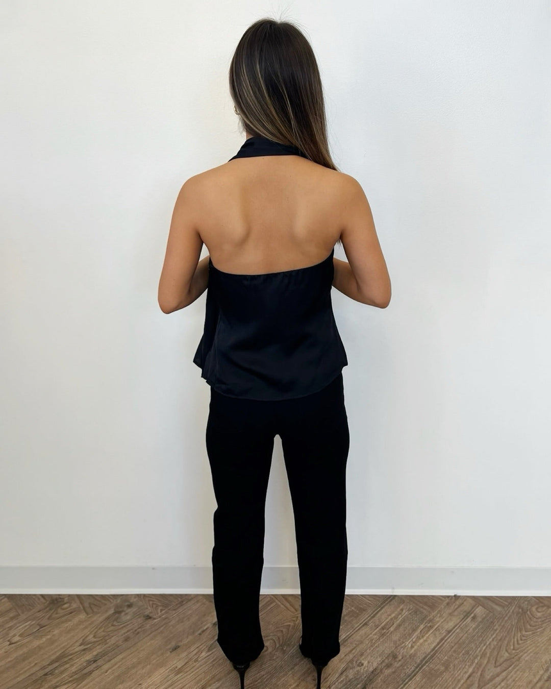 Ash Asymmetrical Halter Tophalter top