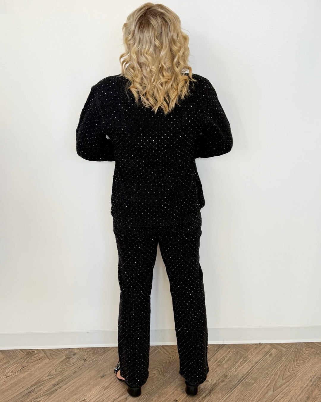 Atlas Rhinestone Embellished Straight Leg Pantdenim