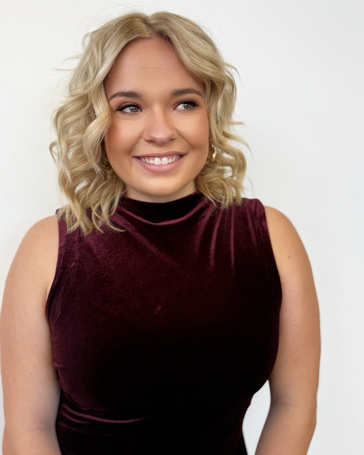 Atonia Ruched Velvet Midi DressDress