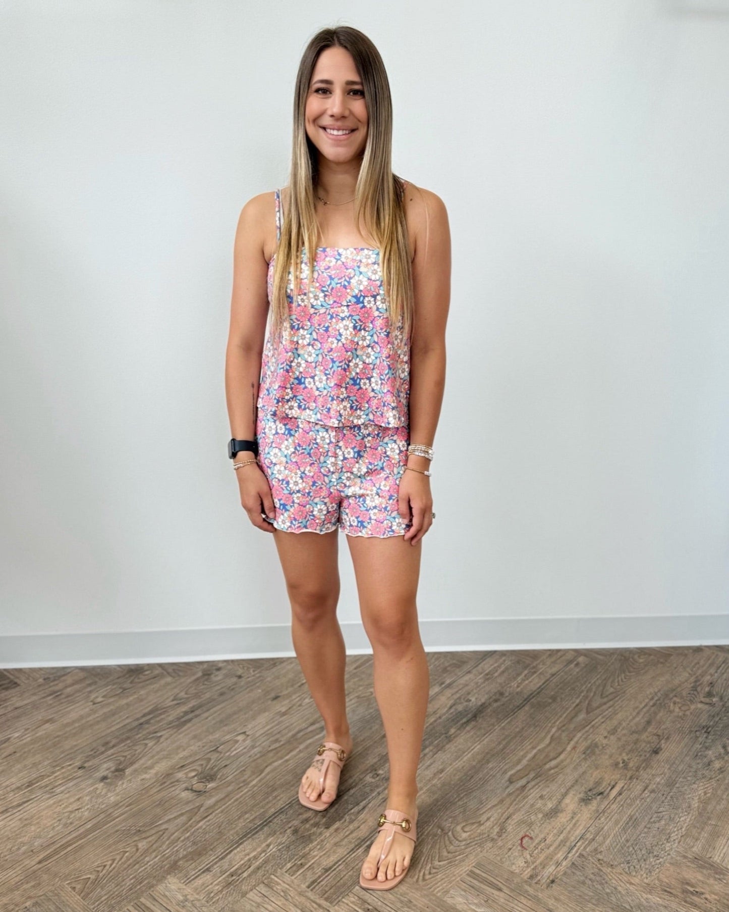 Ava Floral Printed TankLoungewear