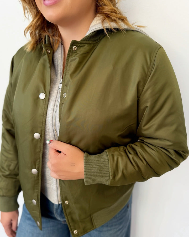 Bailey Bomber with Removable Hoodjacket