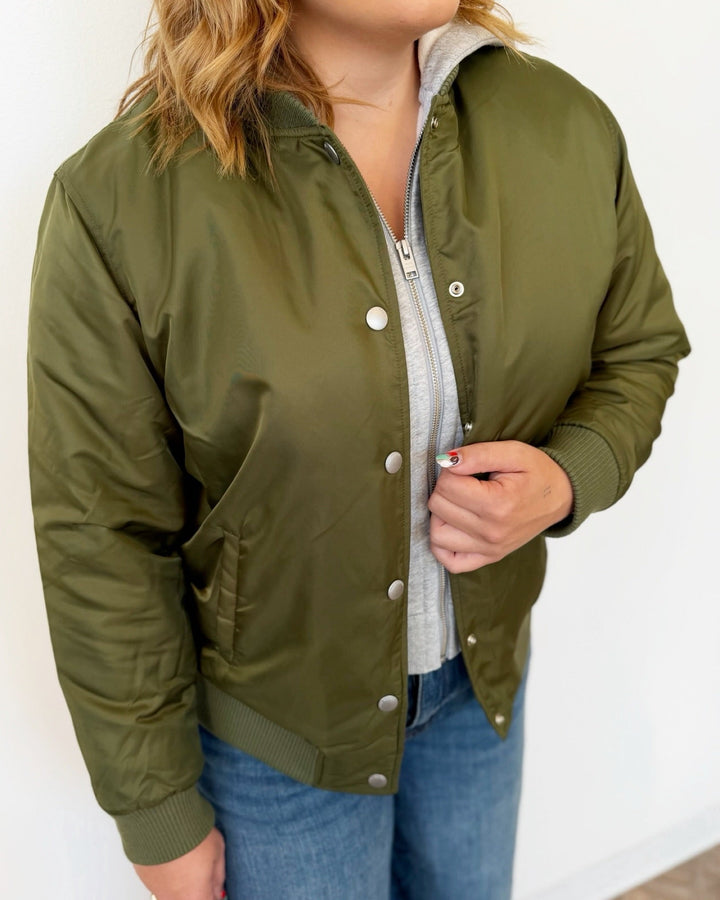 Bailey Bomber with Removable Hoodjacket