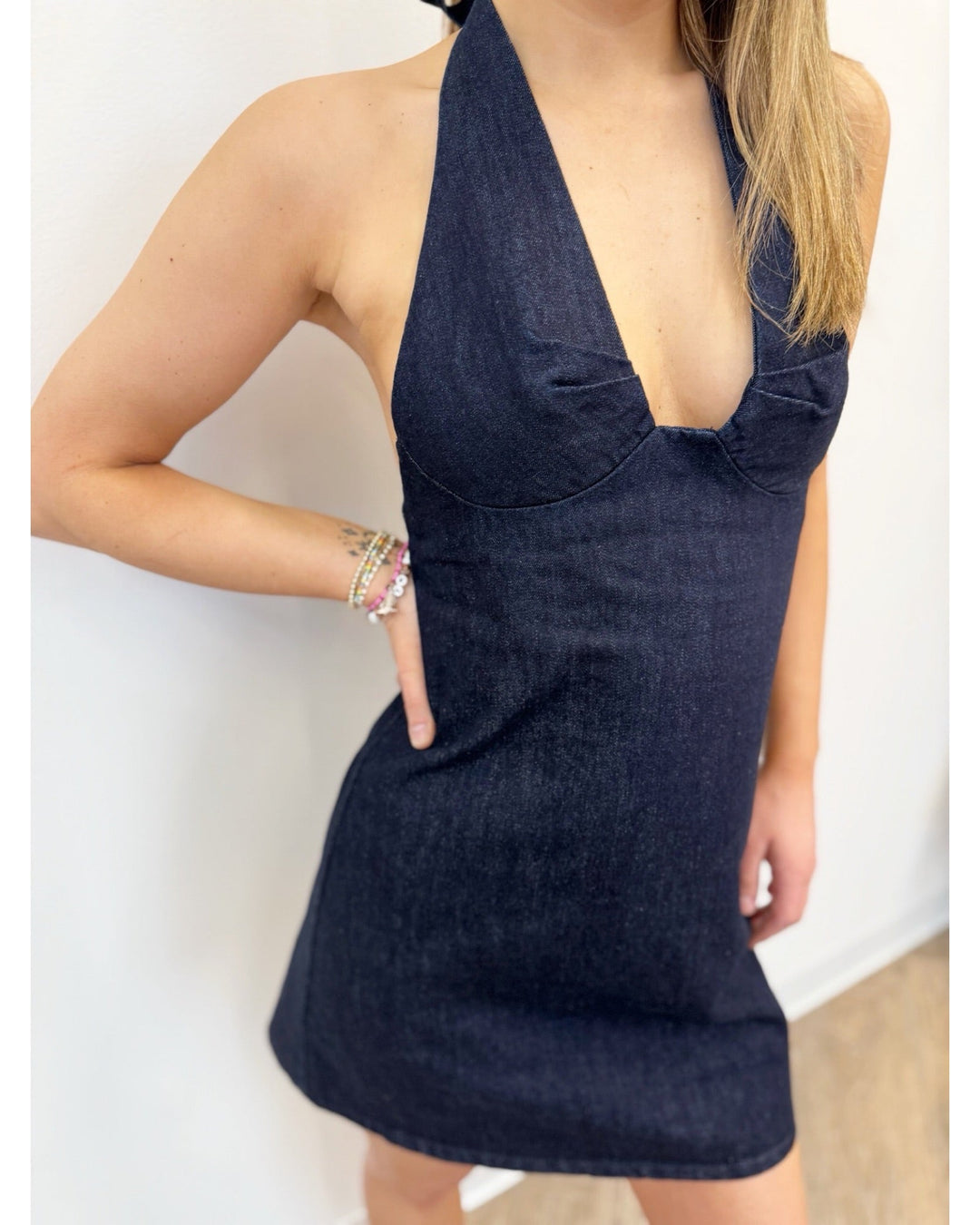 Free People Trevi Denim Mini Dress - Rinse Free People Trevi Denim Mini Dress - Rinse